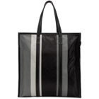 Balenciaga Black and Grey Medium Bazar Shopper Tote