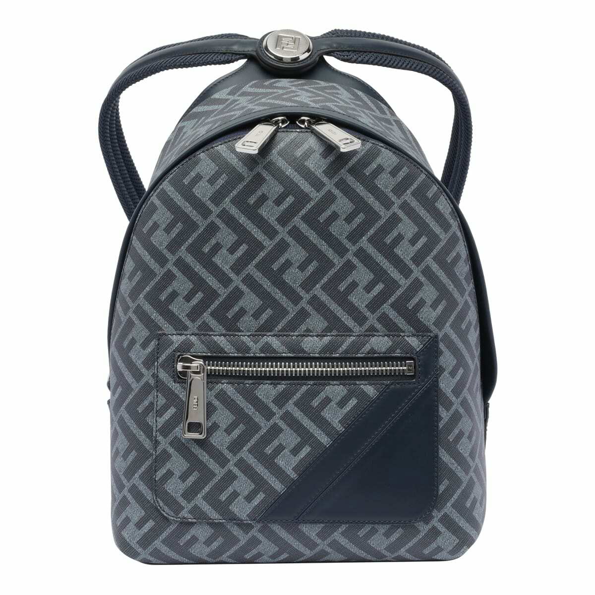 Fendi - Leather-Trimmed Logo-Jacquard Canvas and Mesh