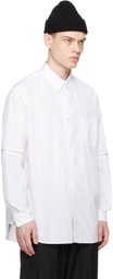 Undercover White Zip Shirt