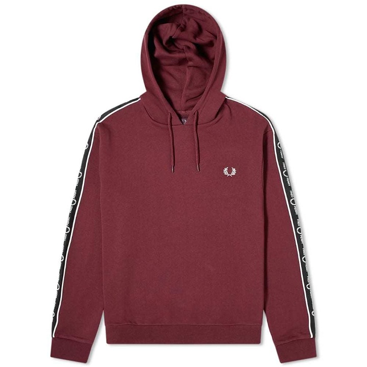 Photo: Fred Perry Authentic Taped Sleeve Popover Hoody
