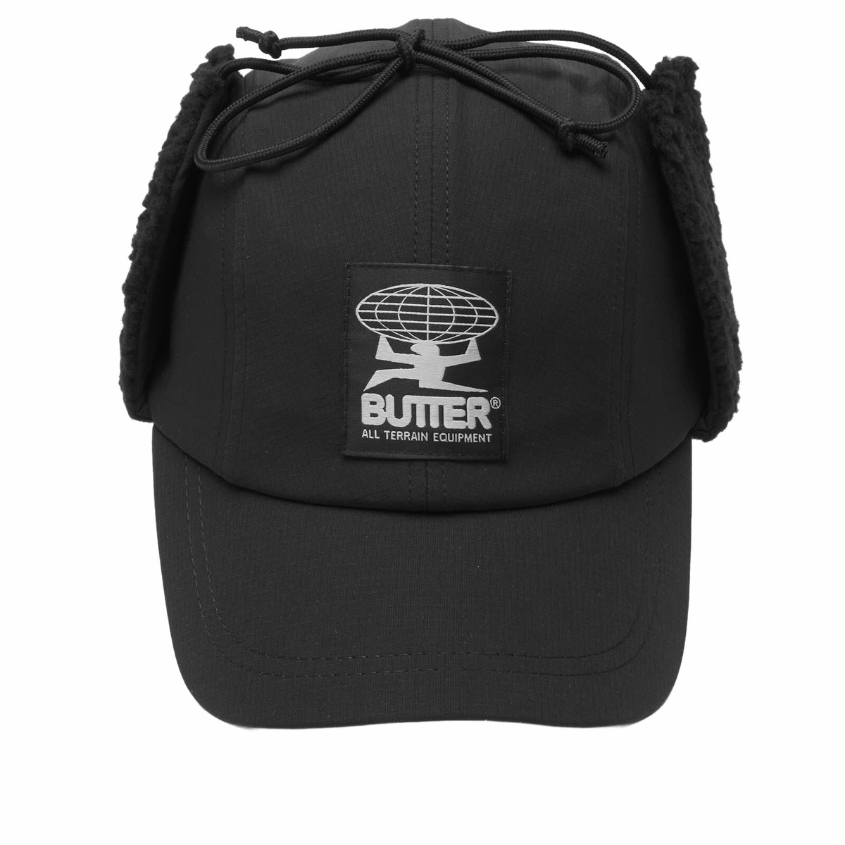 Butter Goods Men's Terrain Ski 4 Panel Cap in Black
