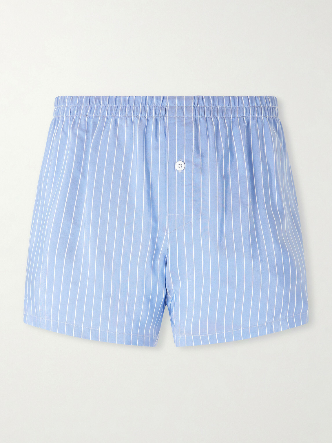 Zimmerli - Striped Woven Boxer Shorts - Blue