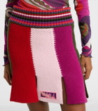 Pucci Striped wool-blend miniskirt
