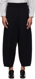 Cordera Black Cotton Knitted Lounge Pants