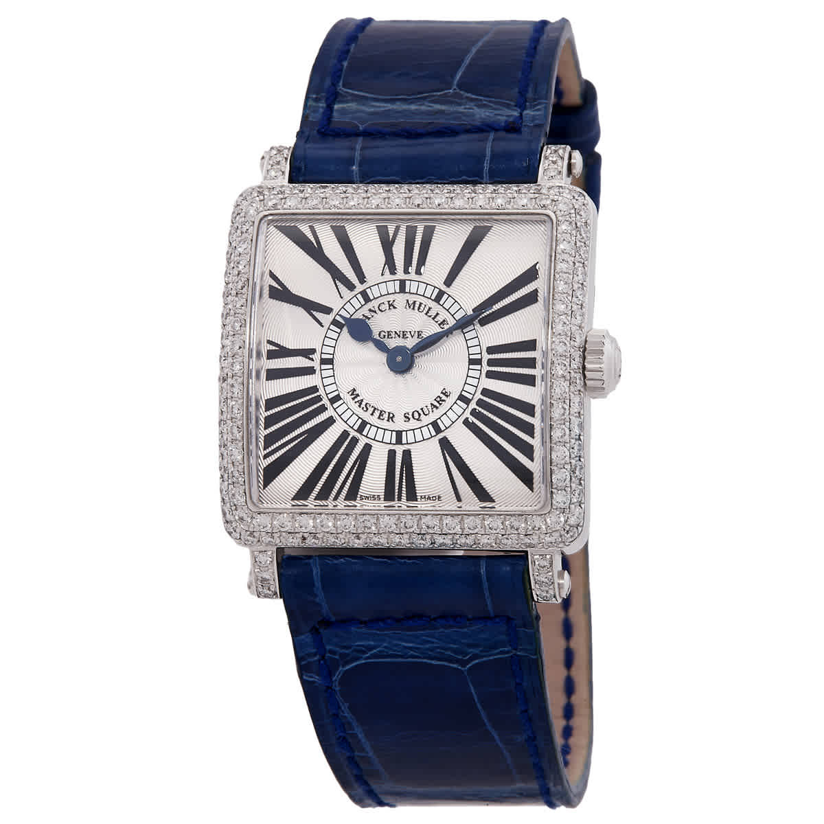 Franck Muller Master Square Quartz Diamond Silver Dial Watch 6002 S QZ D OG
