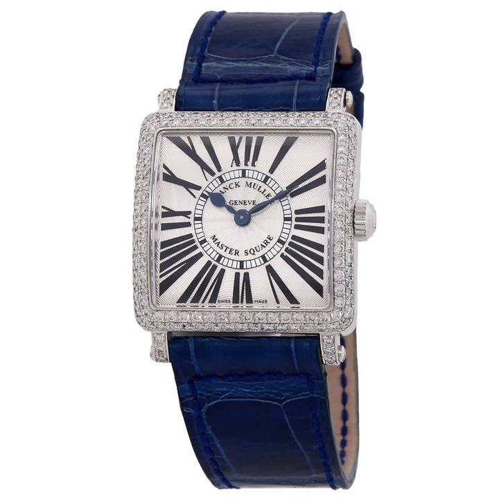 Photo: Franck Muller Master Square Quartz Diamond Silver Dial Watch 6002 S QZ D OG