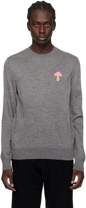 Photo: Comme des Garçons Shirt Gray Brett Westfall Edition Sweater