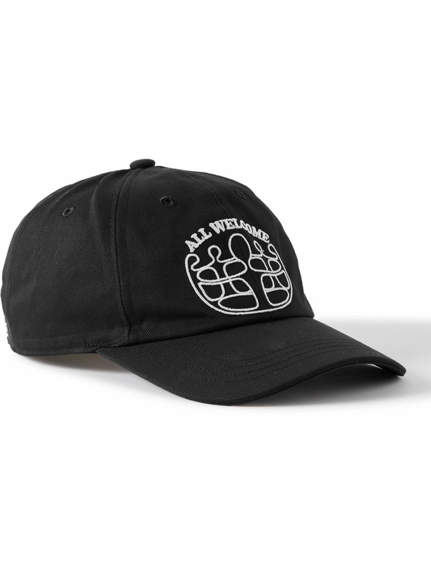 Photo: GOOD MORNING TAPES - All Welcome Logo-Embroidered Organic Cotton-Twill Baseball Cap