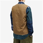 Café Mountain Men's Reversible Mountain Fleece Vest in Natural/Moss