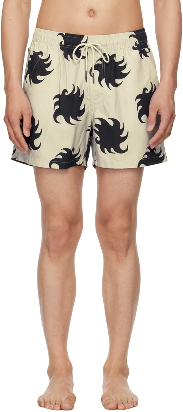 Photo: OAS Gray & Black Ember Swim Shorts