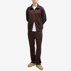 Needles Poly Smooth Track Jacket in Dark Brown