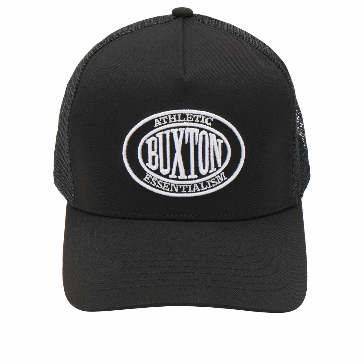 Cole Buxton CREST TRUCKER CAP in Black 