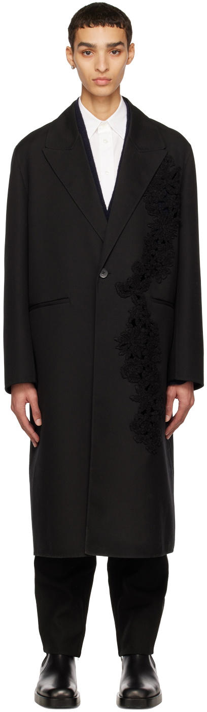 Jil Sander Black Double-Faced Coat Jil Sander