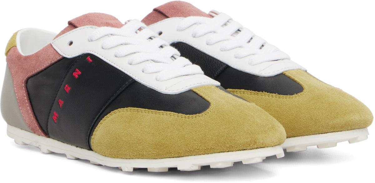Marni Multicolor Leather & Suede Sneakers
