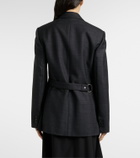 Loewe Prince of Wales check wool wrap blazer