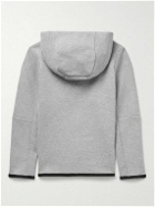Nike Kidswear - Sportswear Logo-Print Cotton-Blend Tech Fleece Zip-Up Hoodie - Gray