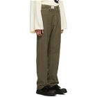 Raf Simons Brown Heroes and Losers Relaxed Fit Trousers