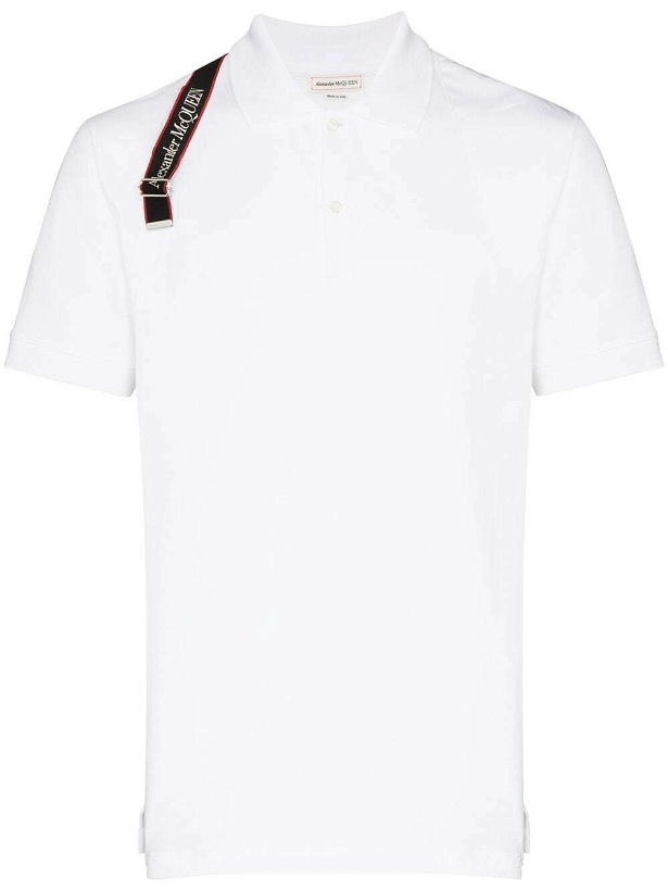 Photo: ALEXANDER MCQUEEN - Logo Organic Cotton Polo Shirt