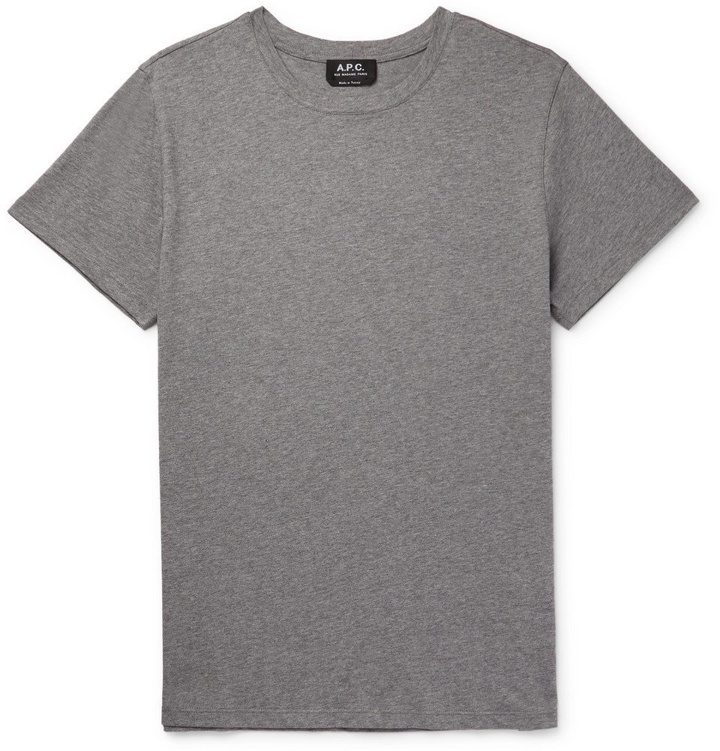 Photo: A.P.C. - Jimmy Cotton-Jersey T-Shirt - Gray