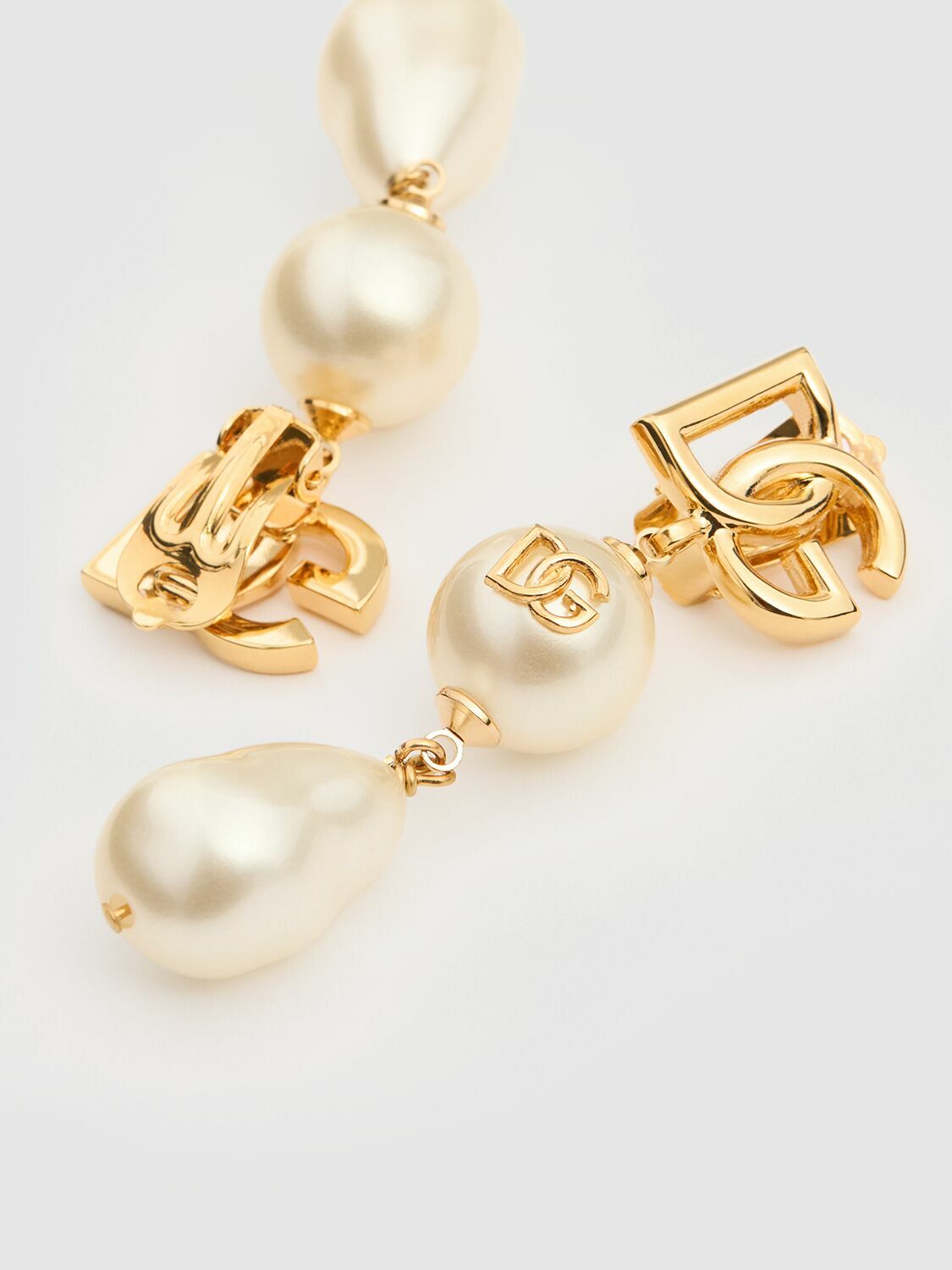 DOLCE & GABBANA Pendant Faux Pearl Earrings