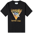 Casablanca Men's Tennis Club Icon T-Shirt in Black