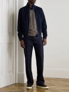 TOM FORD - Suede Harrington Jacket - Blue
