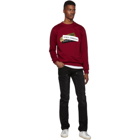 Dolce and Gabbana Red Tape Logos Sweatshirt
