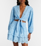 Melissa Odabash Pia broderie anglaise cotton top
