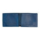 Maximum Henry Blue Leather Bifold Wallet