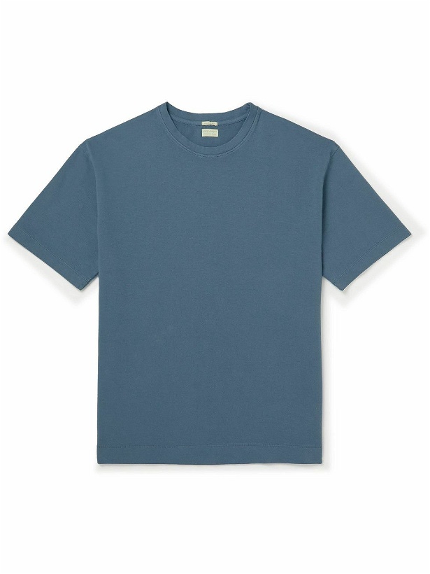 Photo: Massimo Alba - Watercolour Cotton-Jersey T-Shirt - Blue