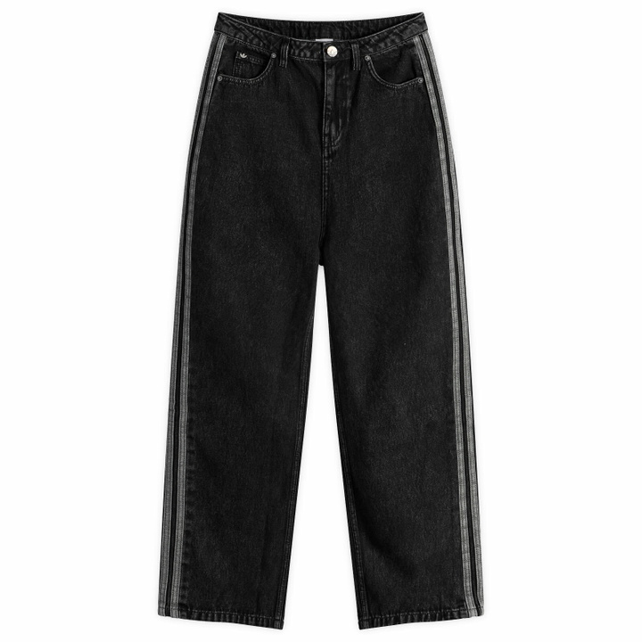 Photo: Adidas Women's Denim Firebird Track Pant in True Black Denim