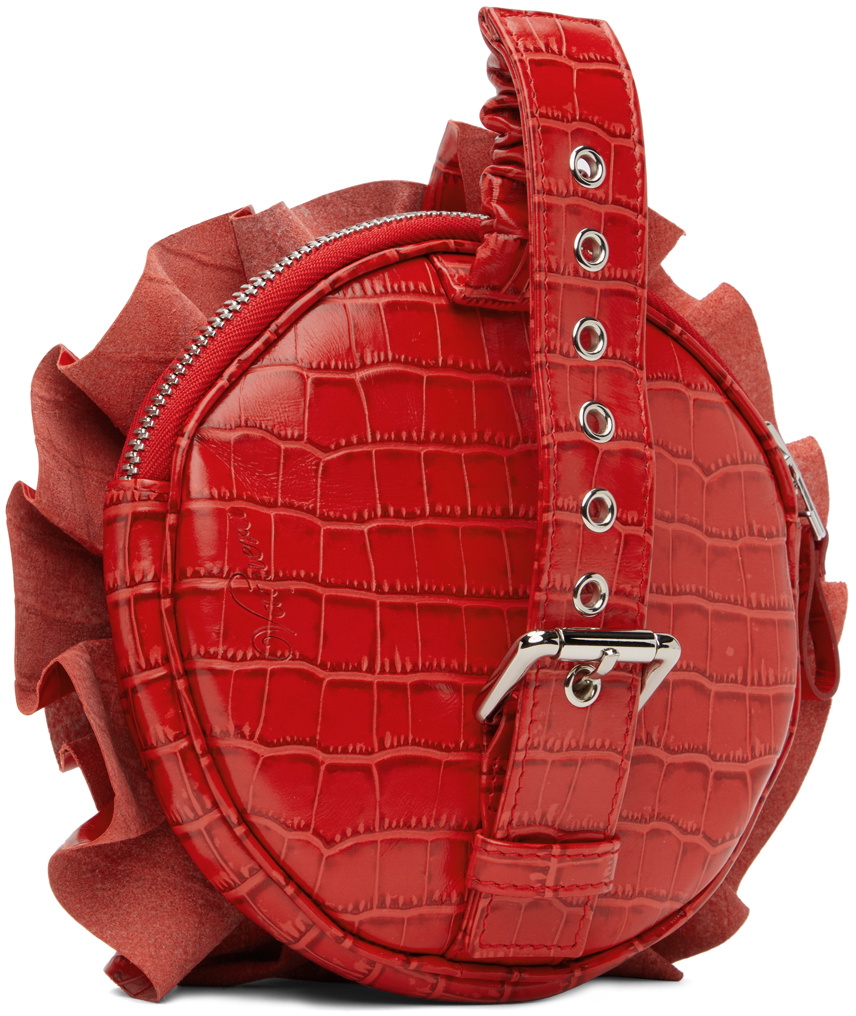 VAQUERA Red Corsage Clutch