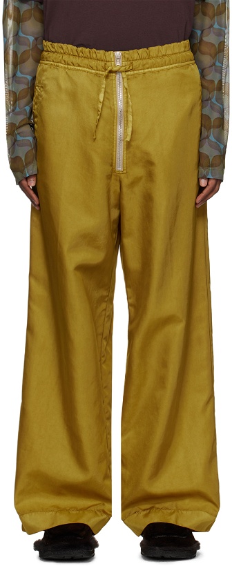 Photo: Dries Van Noten Yellow Overdyed Trousers