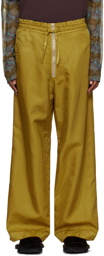 Dries Van Noten Yellow Overdyed Trousers