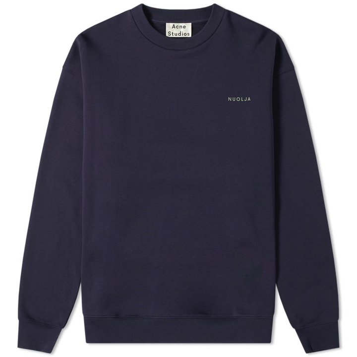 Photo: Acne Studios Forba Sweden Crew Sweat Navy