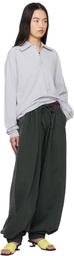 Serapis Gray Sailor Long Sleeve Polo