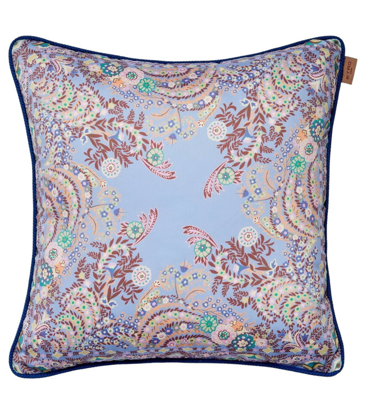 Photo: Etro Floral cotton jacquard cushion