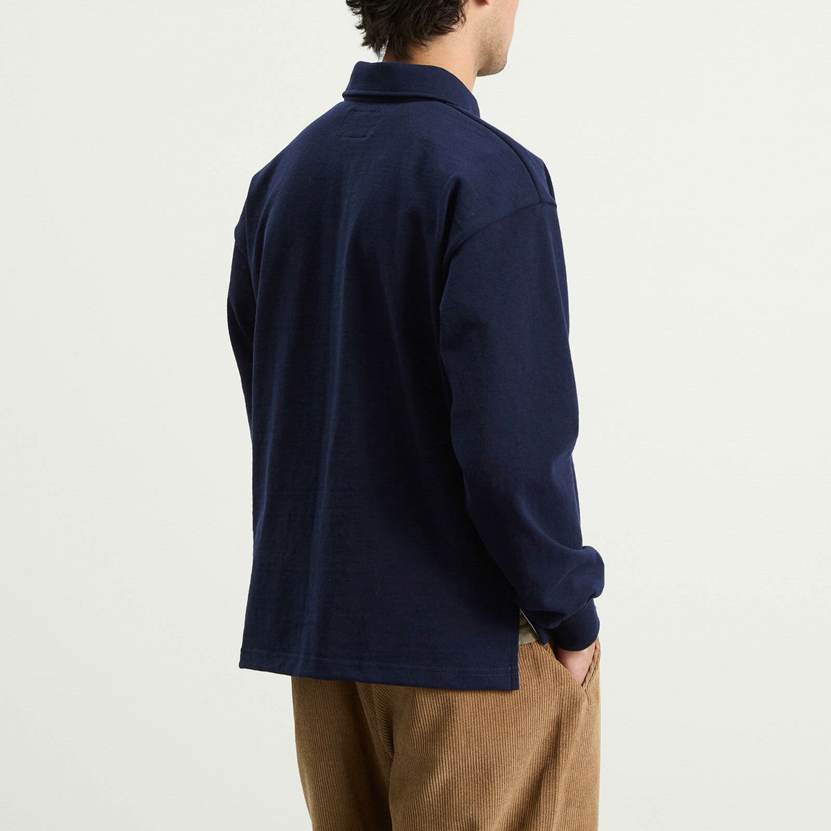 Café Mountain Men's Quarter Zip Heavy Sweat in Navy