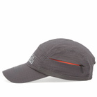 Napapijri Men's Ripstop Logo Cap in Dark Grey Solid 