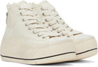R13 Off-White Kurt High Top Sneakers
