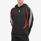 Adidas Men's Archive Hoodie in Black/Betrack Toper Scarlet