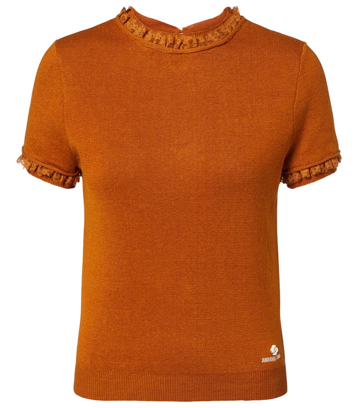 Photo: Shushu/Tong Lace-trimmed linen top