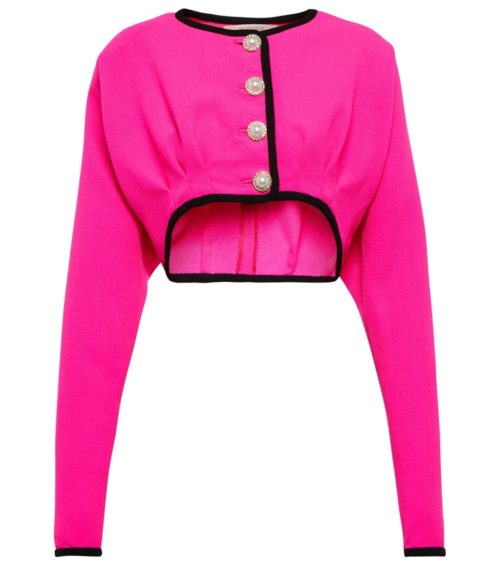 Photo: Rodarte - Embellished wool cropped jacket