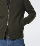 Moncler Wool and cashmere zip-up cardigan