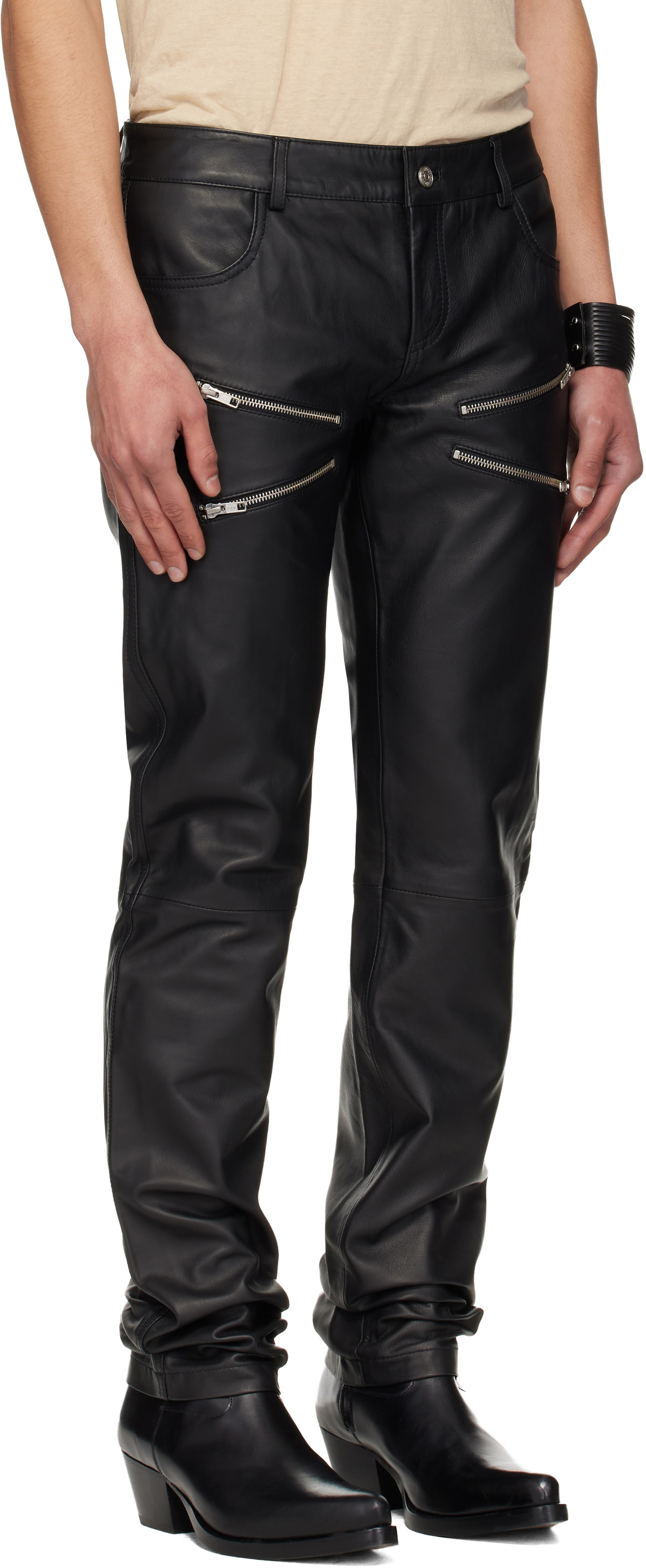 Deadwood Black Ricki Leather Pants