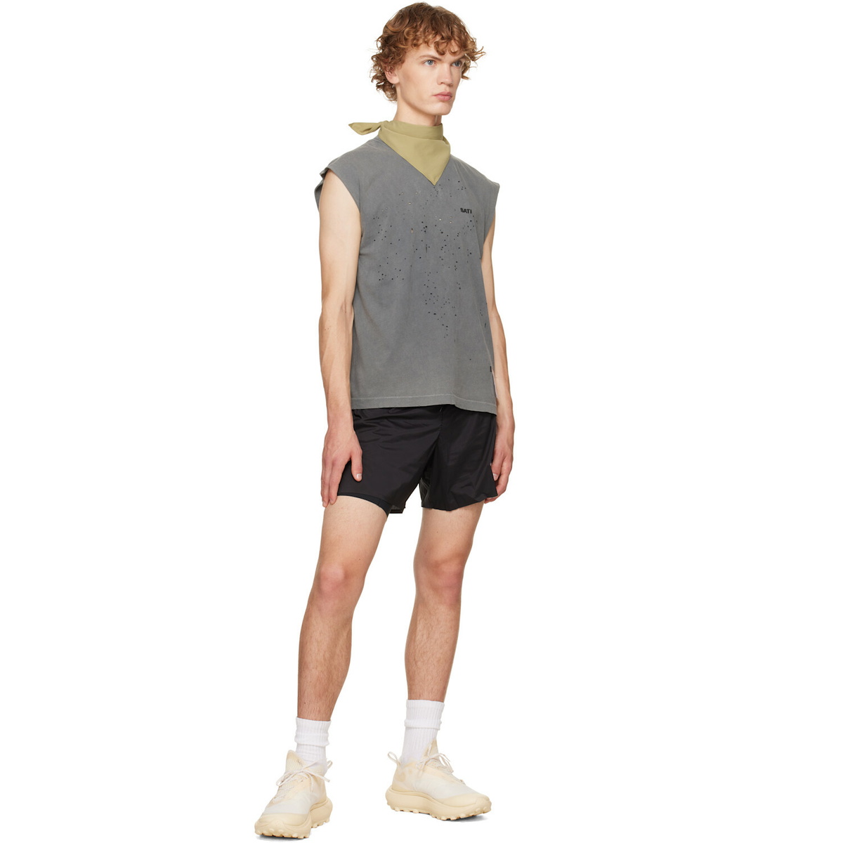 Satisfy Gray MothTech Muscle Tank Top