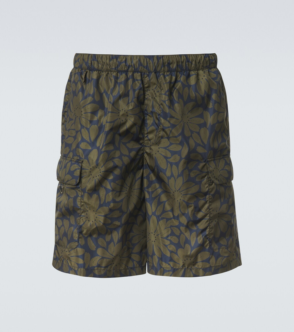 Prada Re-Nylon floral swim trunks