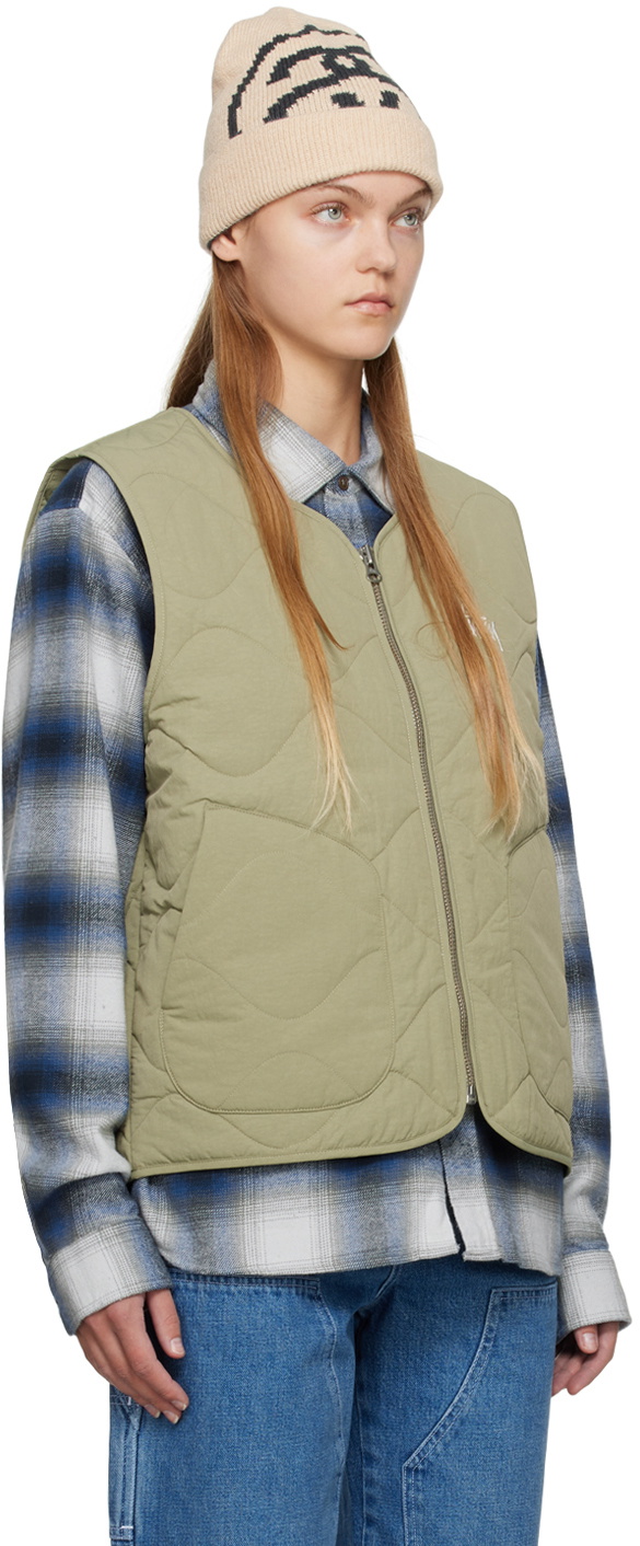 Stüssy Green Liner Vest