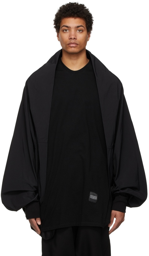 Photo: Julius Black Grosgrain Bolero Cardigan