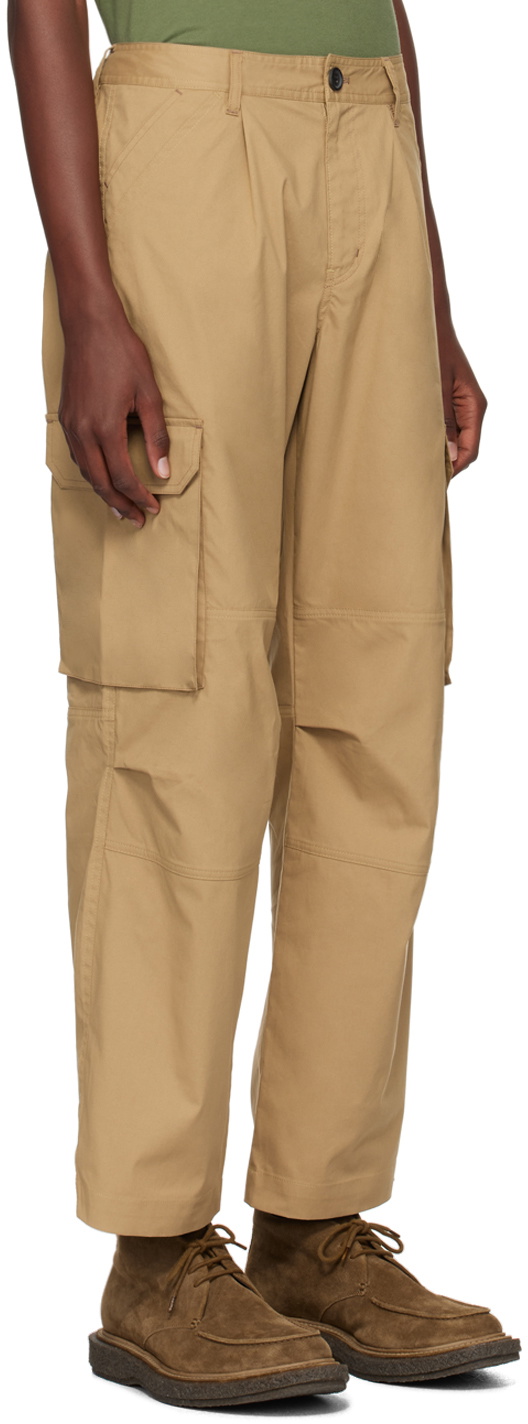 PS by Paul Smith Tan Loose-Fit Cargo Pants